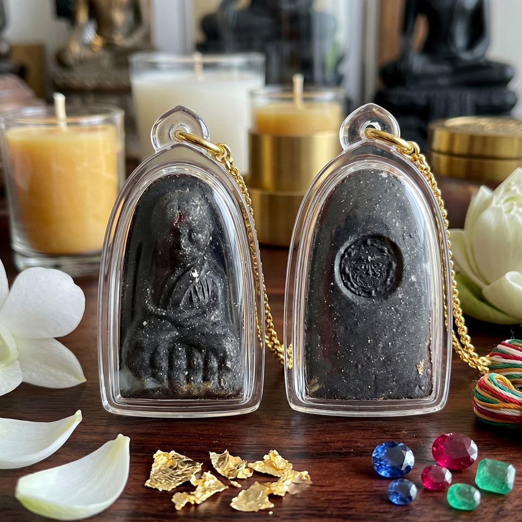 ✨🛡️👑 Authentic Thai Amulet Sovereign Protective Grid - Luang Pu Thuad Medusa-Gorgon Matrix, 7-Phase Multi-Node Geographic Realignment Token