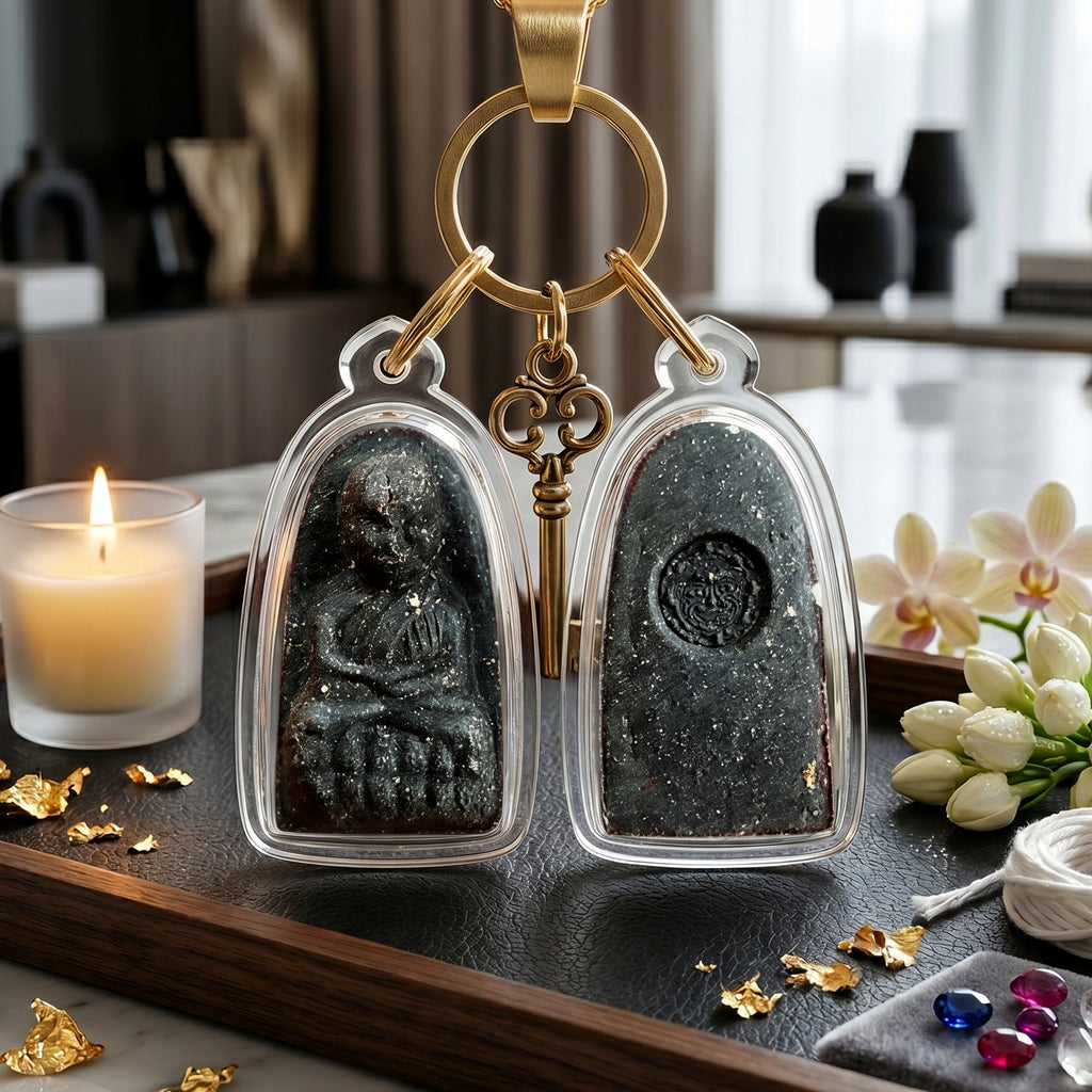 ✨🛡️👑 Authentic Thai Amulet Sovereign Protective Grid - Luang Pu Thuad Medusa-Gorgon Matrix, 7-Phase Multi-Node Geographic Realignment Token