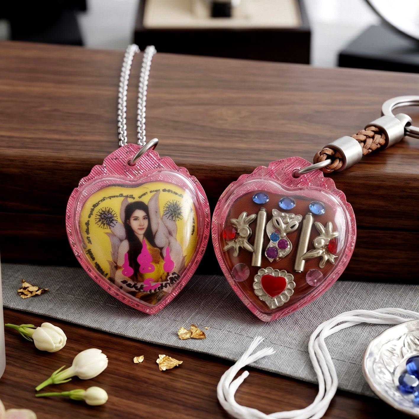 ✨🦊💎 Authentic Thai Amulet Nine-Tailed Fox Matrix - Radiant Social Fluidity Locket, Mae Ruesi Phakhinee Elite Conversion Node