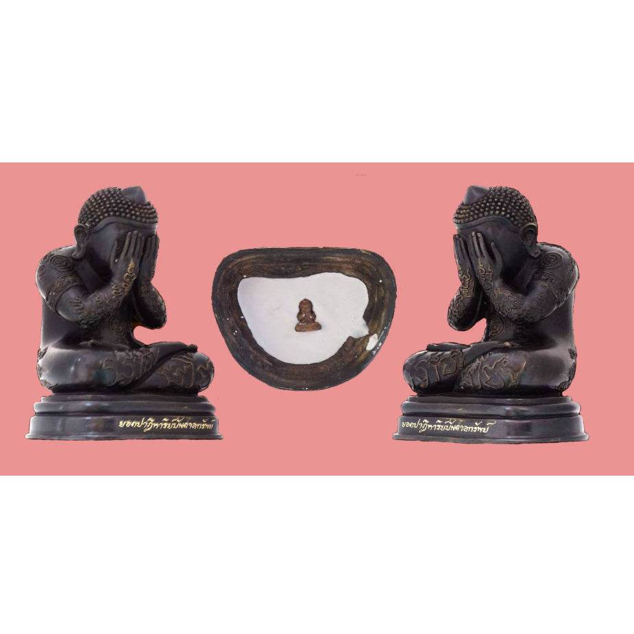Phra Pidta Bucha Statue – Miracle of Wealth Edition (Blessed Dark Alloy) by Luang Pho Yod, Limited 99 pcs - Thai Blessing Co