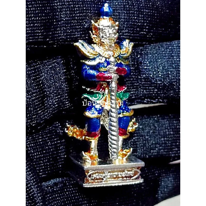 👹 THE KING OF TREASURES: THAO WESSUWAN ✨ The Emperor of Riches: Luang Pu Kun "Thao Wessuwan Raja Sub" Sacred Sculpture – Silver-Plated Bronze with Royal Enamel for Wealth Mastery & Eternal Protection