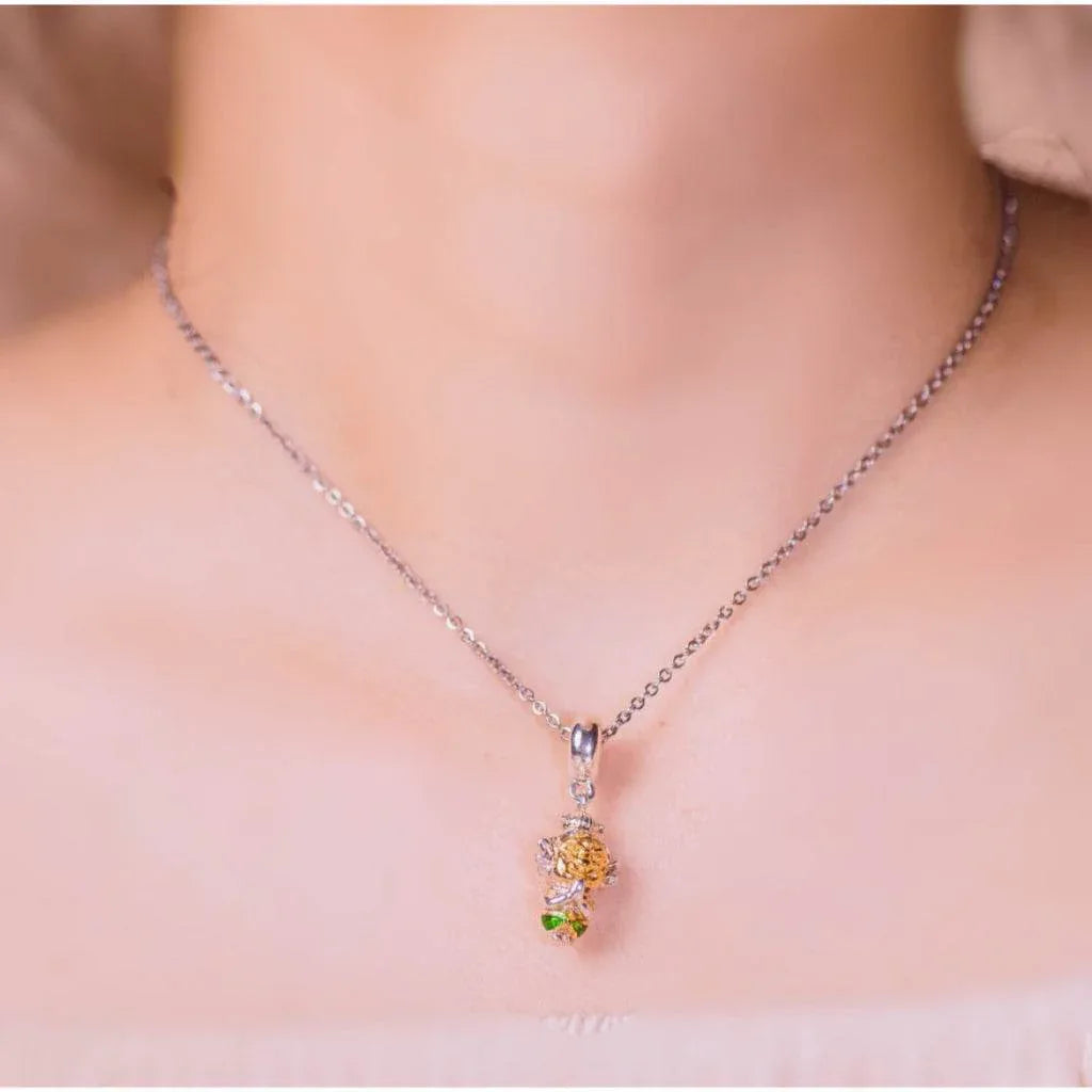 Lucky Four-Eared Deity Necklace for Wealth and Fortune Attraction