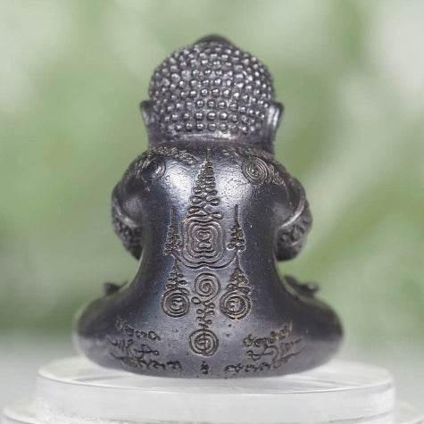 Phra Pidta Amulet - Miracle Wealth Edition with Mekasit Alloy, Silver & Gold Takrut by Luang Pho Yod