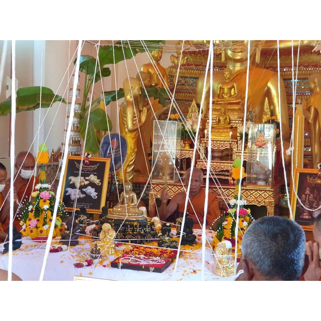 Phra Pidta Miraculous Wealth Black Nickel Alloy Amulet - Luang Pho Yod Wat Takroh 2022