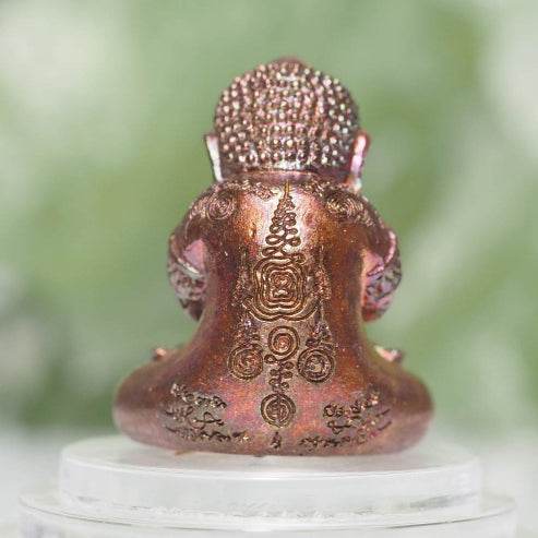 Phra Pidta “Miraculous Wealth” Edition – Rainbow-Hued Metal Alloy – Luang Pho Yod, Wat Takroh (2022 Ceremony) - Thai Blessing Co