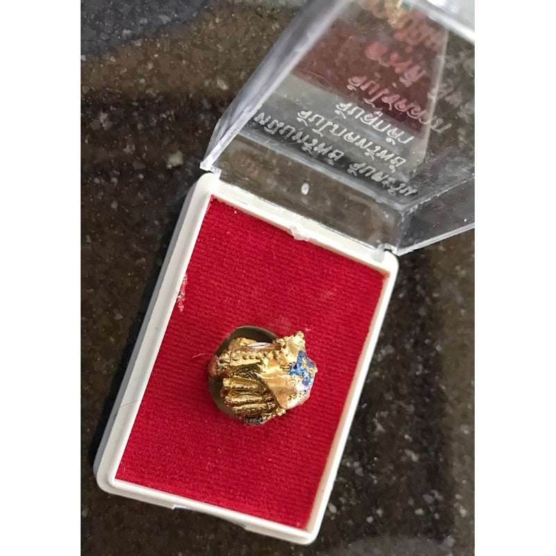 Sun-Clutching Wealth Crab Amulet – Blessed by Luang Pu Nim, Wat Phutthamongkol (2012 Edition) - Thai Blessing Co
