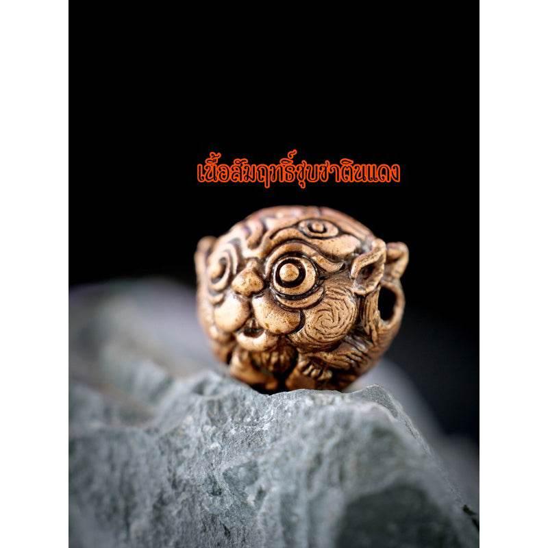 Si Hu Ha Ta 招财圣珠 - Super Tycoon Edition Wealth-Calling Sacred Orb by Kruba Khamfan, Wat Kor Chok for Prosperity and Abundance Red Satin