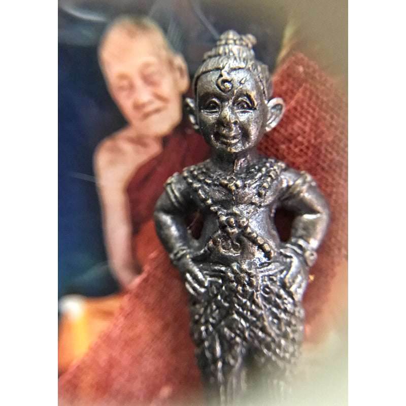 Kuman Thong “Jao Yod” First Edition – Prosperity &amp; Success Amulet by Luang Pu Tujao Pa (112 Years Old Master) - Thai Blessing Co
