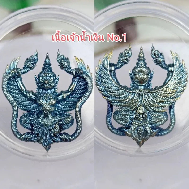 🦅 1st Edition: Garuda Grabbing Naga "Millionaire Promotion" Amulet (Year 2019) – Powerful Talisman for Career Success & Authority