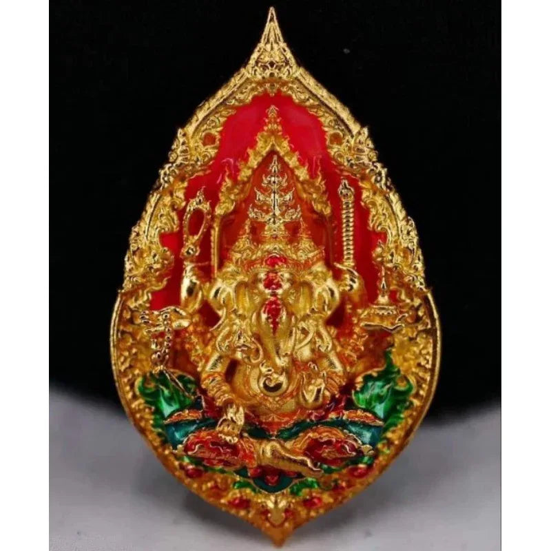 🐘 “Trimukha Ganapati 3-Head 6-Armed Ganesha” – Triple-Realm Wisdom & Blessing Statue, Thai Foundation Ceremony & Sacred Material Empowerment in Nepal