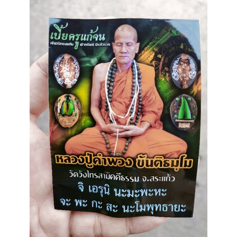 🐚 “Millionaire Wish-Granting Cowrie Shell” – All‑Purpose Wealth & Protection Amulet by Luang Pu Khamphuang (Wang Sai Samakkhi Tham Temple, Sa Kaeo, Thailand)