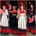 Limited Edition Hmong-Inspired Women’s 3-Piece Set – Wrap Top, Cami & Skirt in Sizes S–XL