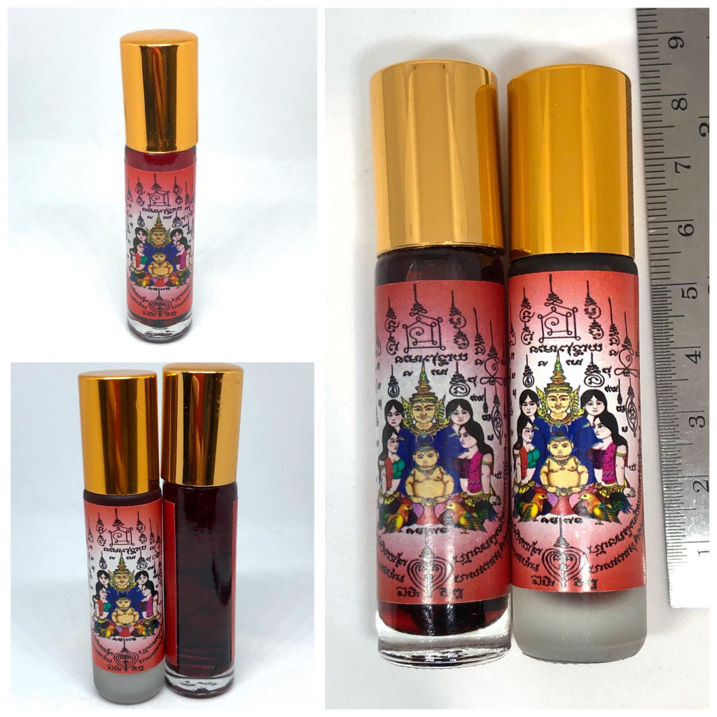 🍯 Nang Lom "The Enchantress Circle" Oil: The Sovereign Essence of Irresistible Fascination by Luang Pu Kampeng