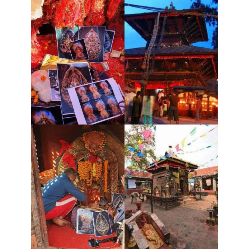 🐘 “Trimukha Ganapati 3-Head 6-Armed Ganesha” – Triple-Realm Wisdom & Blessing Statue, Thai Foundation Ceremony & Sacred Material Empowerment in Nepal