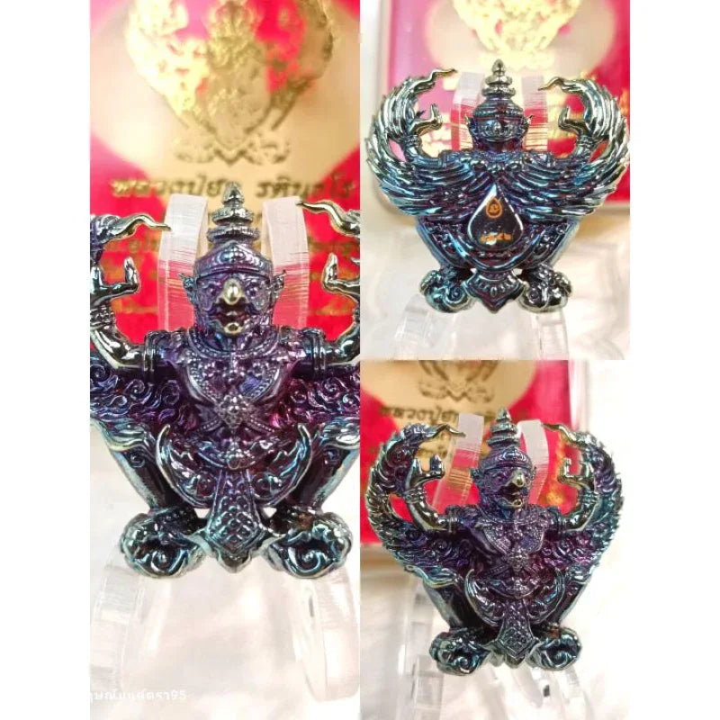 Garuda Amulet Maha Phokasap Suren Chit First Edition Sacred Wealth Authority Talisman by Luang Pu Hok