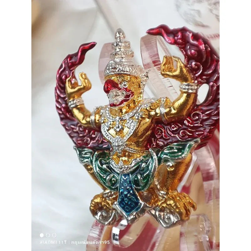 Garuda Amulet Maha Phokasap Suren Chit First Edition Sacred Wealth Authority Talisman by Luang Pu Hok