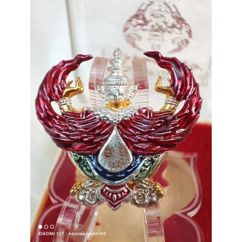 Garuda Amulet Maha Phokasap Suren Chit First Edition Sacred Wealth Authority Talisman by Luang Pu Hok