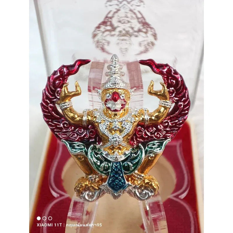 Garuda Amulet Maha Phokasap Suren Chit First Edition Sacred Wealth Authority Talisman by Luang Pu Hok