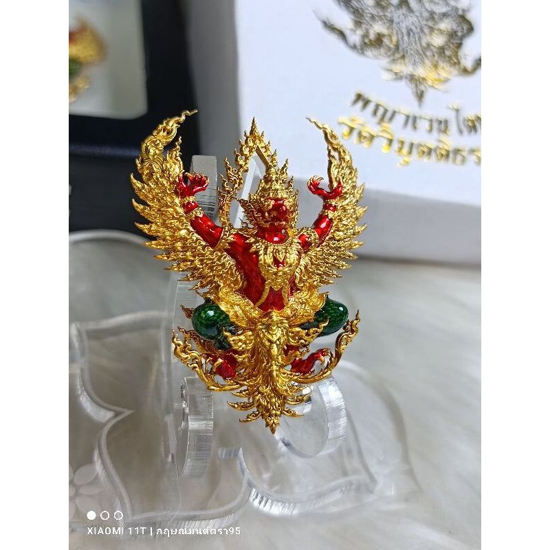พญาครุฑ พญาเวนไตย ปี 2563 พุทธศิลป์  วัดวิมุตติธรรม Thai Blessing Co ทองลำอู่ทองลงยา#514 ทองลำอู่ทองลงยา#339 ทองลำอู่ชุบ2K#265 ทองลำอู่ทองลงยา#339-ทองลำอู่ทองลงยา#514-ทองลำอู่ชุบ2K#265-