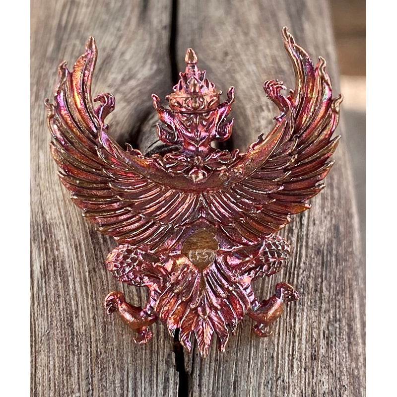 Phaya Krut Maha Sitthi Chok – First Edition Wealth &amp; Protection Garuda Amulet from Wat San Chao, Pathum Thani - Thai Blessing Co