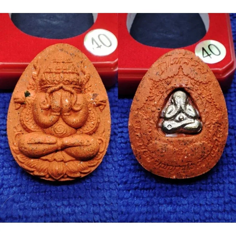 Sacred Phra Pidta Amulet for Ultimate Wealth and Protection with Phang Phra Kan Powder 2