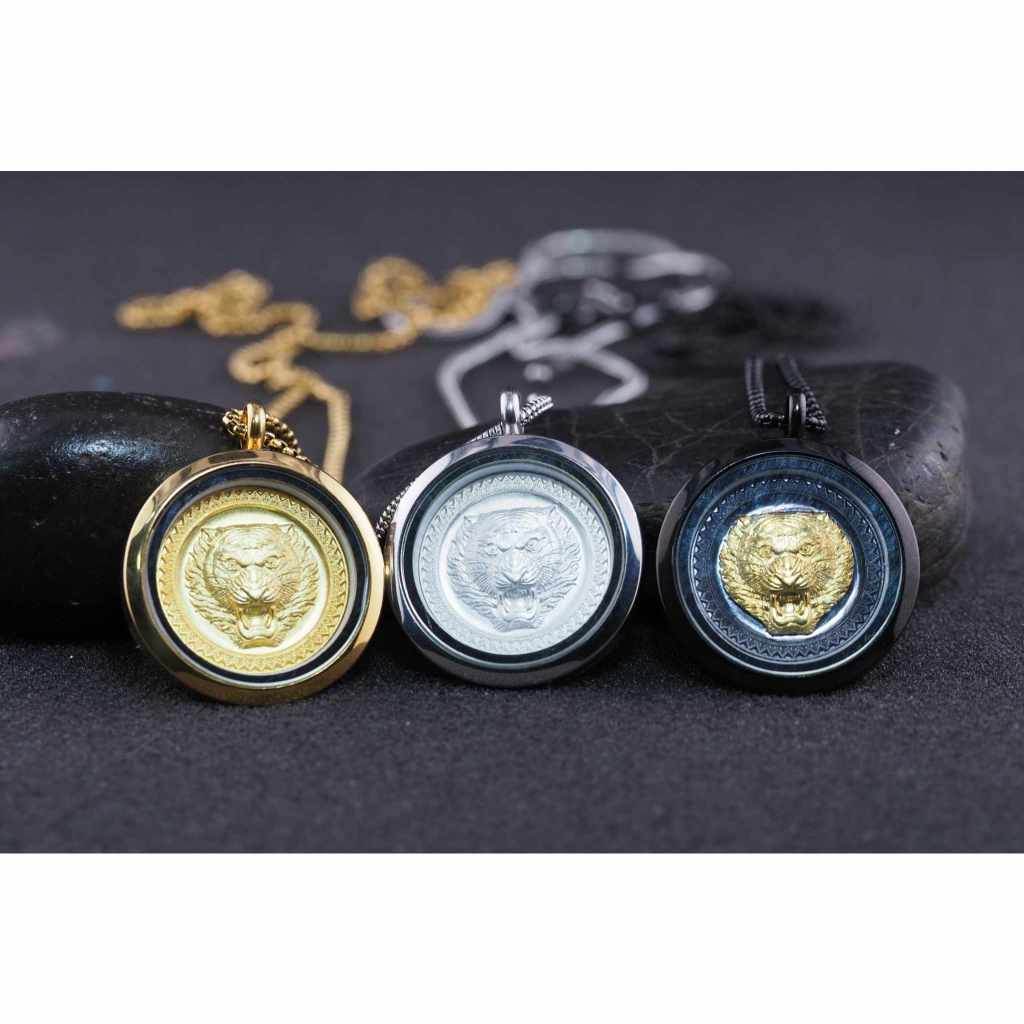 Giant-Faced Tao Wessuwan Amulet – “Wealthy Guardian” Edition (Copper + Golden Mask) - Thai Blessing Co