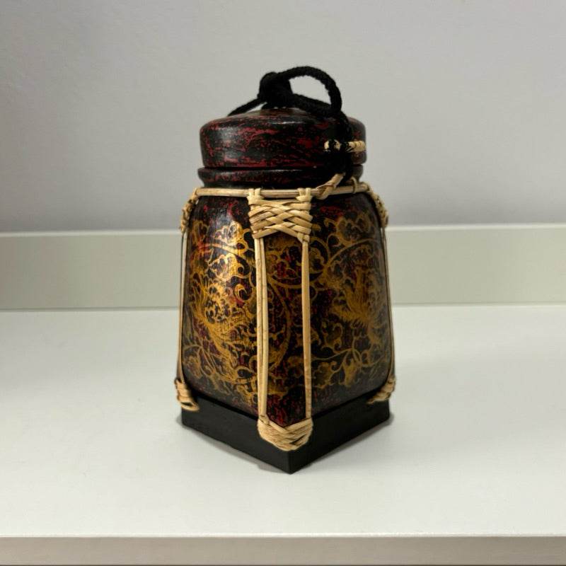 Lanna Bamboo Rice Box – Handmade Thai Kratip Khao Storage Jar | Natural Decor &amp; Gift in 12x21cm Size One-Sake.com B3 B1 B2 B1-B2-B3-B4-B5-B6-B7-B8-B9-B10-B11-B12-B13-B14-B15-B16-B17-B18-B19-B20-B21-B22-B23 Premium-B24 Premium-B25-B26 Premium paint-B27-B28-B29-B30-B31-B32-B33-B44-B45-B46-B47-B48-B49-B50-B51-B52-B53-B54-B55-B56-B57-B58-B59-B60-