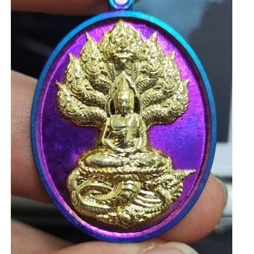 Unlock Supreme Wealth & Prosperity – Authentic Nak Prok ‘Great Wealth’ Medal Blessed by Luang Pu Sila