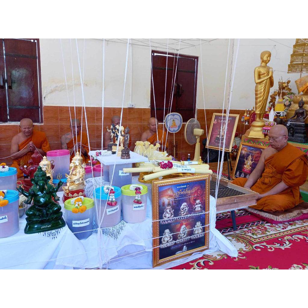 Ganesha on Lotus Base – “Temple Construction Blessing Edition” by Luang Pho Ngern, BE 2566 - Thai Blessing Co