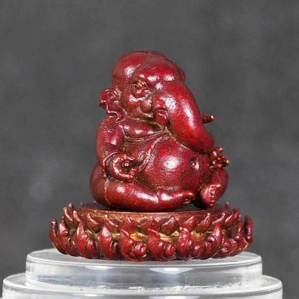Ganesha Lotus Base Temple Edition - Blessing Sculpture by Luang Pho Ngern, BE 2566