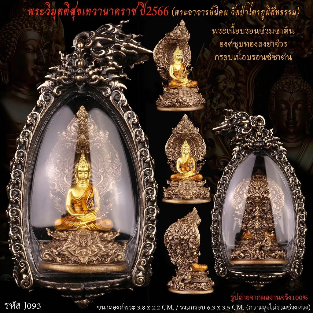 Nagaprok Vimutti Coin Amulet - Thai Buddhist Protection Deity Coin 2.9