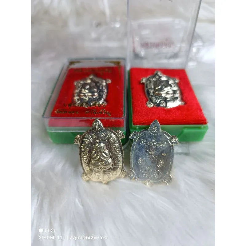 Phaya Tao Ruen Maha Lapo Sacred Wealth Turtle Amulet 1993 Alpaca Edition Blessed by Luang Por Koon Wat Konon