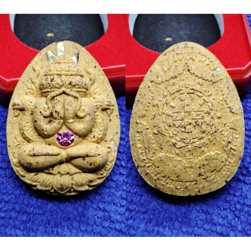 Sacred Phra Pidta Amulet for Ultimate Wealth and Protection with Phang Phra Kan Powder 11