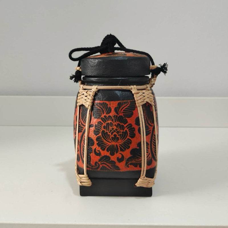 Lanna Bamboo Rice Box – Handmade Thai Kratip Khao Storage Jar | Natural Decor &amp; Gift in 12x21cm Size One-Sake.com B3 B1 B2 B1-B2-B3-B4-B5-B6-B7-B8-B9-B10-B11-B12-B13-B14-B15-B16-B17-B18-B19-B20-B21-B22-B23 Premium-B24 Premium-B25-B26 Premium paint-B27-B28-B29-B30-B31-B32-B33-B44-B45-B46-B47-B48-B49-B50-B51-B52-B53-B54-B55-B56-B57-B58-B59-B60-