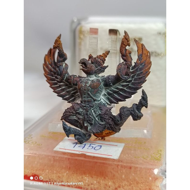 🦅 "Ruay Lon Fa" Garuda of Overflowing Wealth (2017): Blessed by Phra Maha Surasak, Wat Pradu – Ultimate Authority & Money Magnet