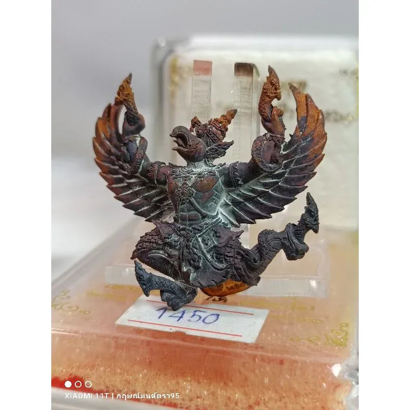 🦅 "Ruay Lon Fa" Garuda of Overflowing Wealth (2017): Blessed by Phra Maha Surasak, Wat Pradu – Ultimate Authority & Money Magnet