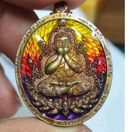 Phutthasilp Phra Pidta "Porn Samret" Edition Amulet – First Consecration by Luang Pu Mahasila & Multiple Ceremonial Blessings (Wat Tham Singto Thong, Ratchaburi, BE 2566)