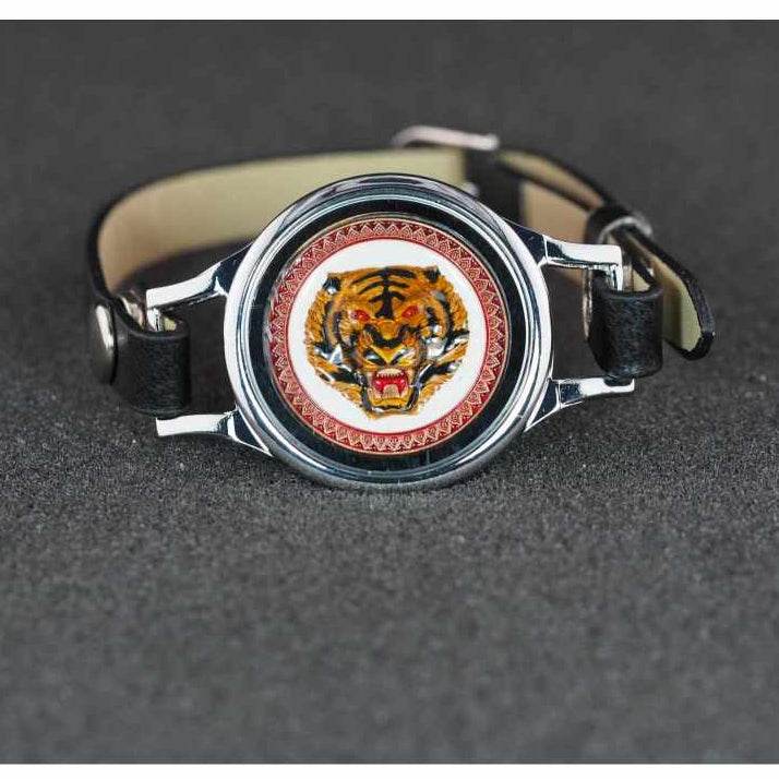 Tiger King Amulet (2020 Edition) – Stainless Steel Wrist-Worn Medal from Wat Tham Phrutakhian - Thai Blessing Co