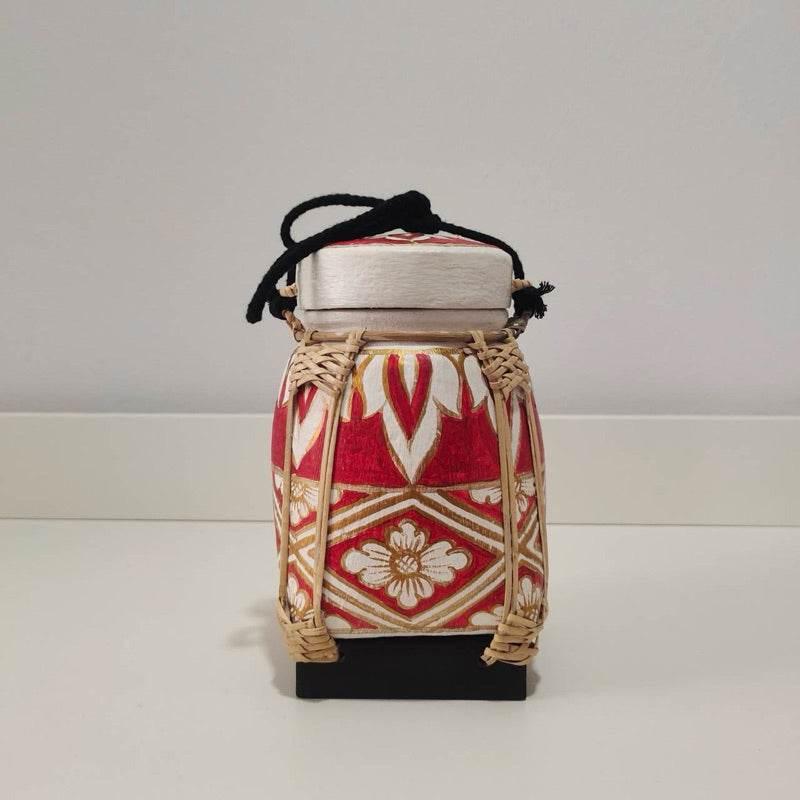 Handmade Thai Bamboo Rice Box - Thai Kratip Khao Storage Jar for Rice and Grains B44