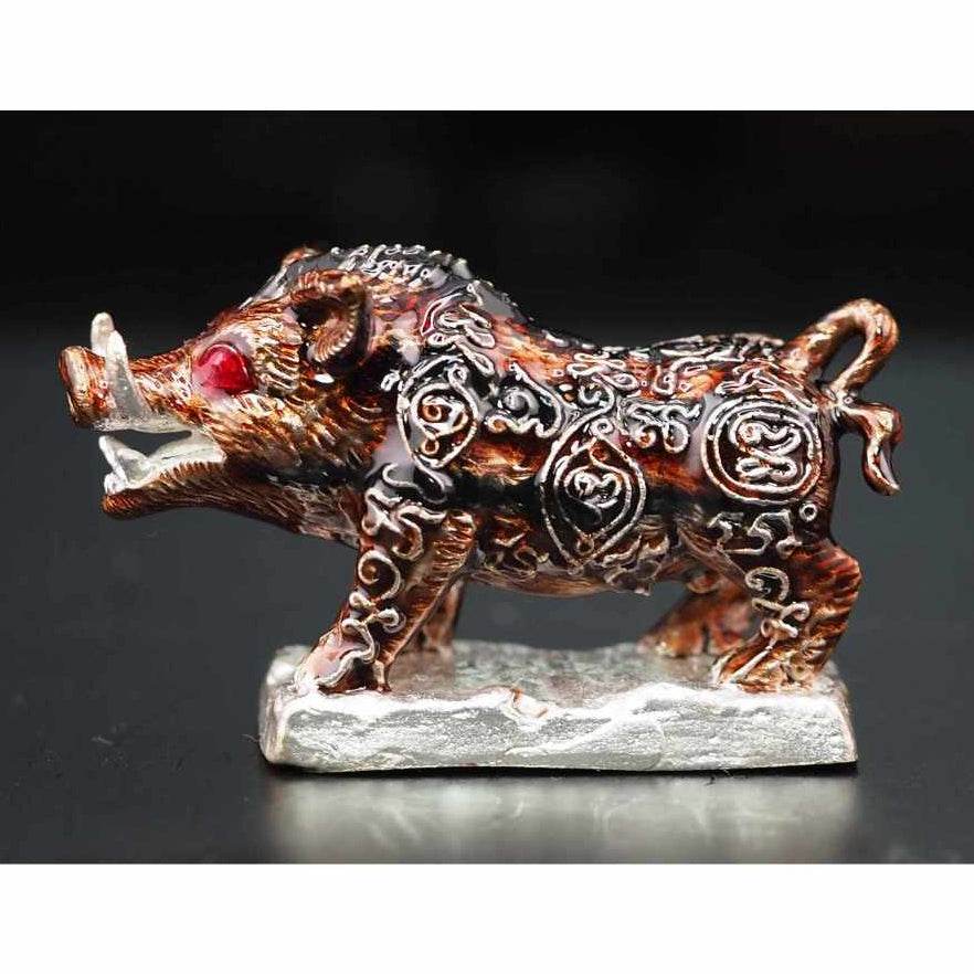 Phaya Waraha “Racha Chok” Boar Amulet – Blessed by Luang Pho Sanan, Wat Klang Ratchakru Tharam, BE 2567 - Thai Blessing Co