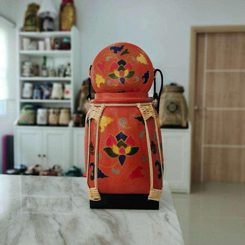 Lanna Floral Storage Jar for Elegant and Functional Kitchen Decor D18