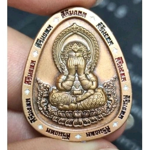 Unlock Auspicious Blessings & Supreme Protection – Authentic ‘Sirimongkol’ Phra Pidta Buddha Art Medal by Luang Pu To