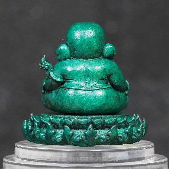 Ganesha on Lotus Base – Sacred Blessing Edition by Luang Phor Ngern, Wat Ban Or - Thai Blessing Co
