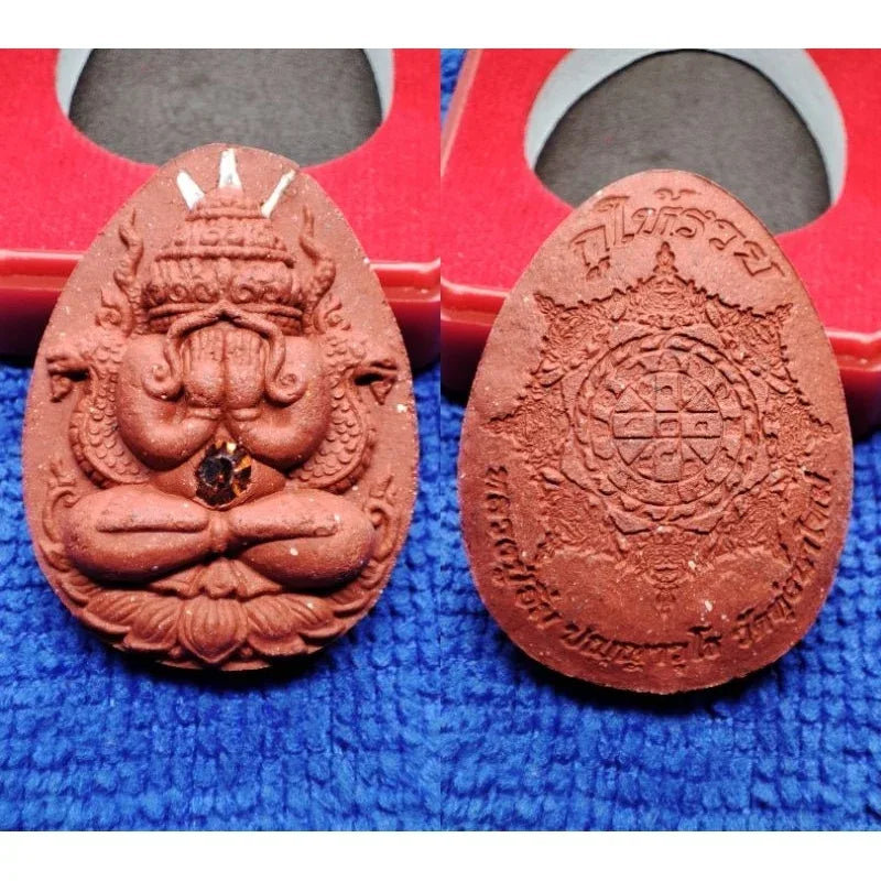 Sacred Phra Pidta Amulet for Ultimate Wealth and Protection with Phang Phra Kan Powder 7