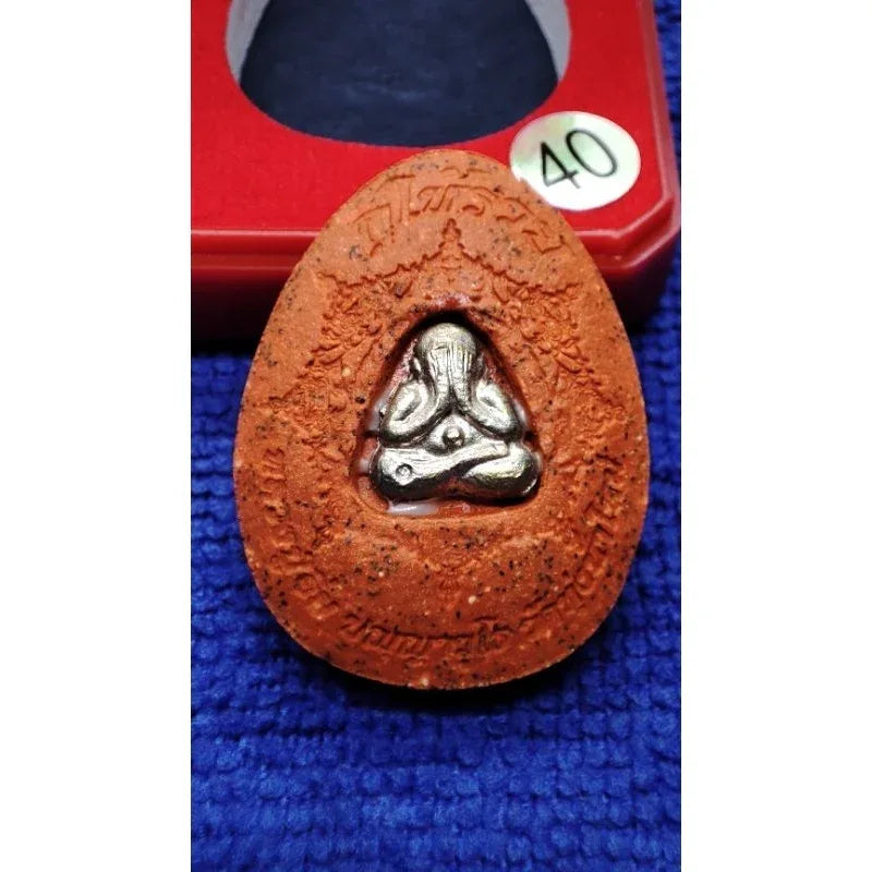 Sacred Phra Pidta Amulet for Ultimate Wealth and Protection with Phang Phra Kan Powder