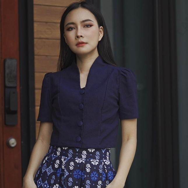 Classic Short Sleeve Collar Top in Multiple Colors – Cotton Blouse for Women S–XL | 34–40” Bust Size - Thai Blessing Co