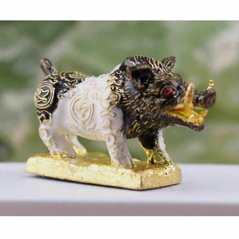 Phaya Waraha “Racha Chok” Boar Amulet by Luang Pho Sanan, Wat Klang Ratchakru Tharam (BE 2567) - Thai Blessing Co