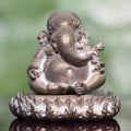 Ganesha Temple Founding Edition - Sacred Bronze on Lotus Base, Double-Blessed by Esteemed Thai Monks Default Title