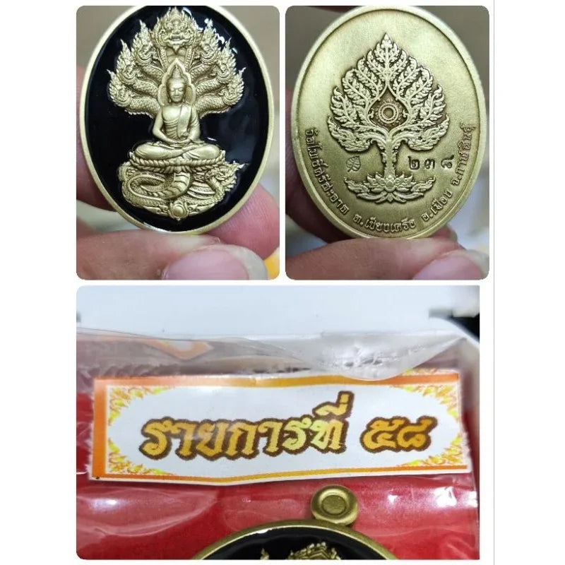 Unlock Supreme Wealth with Nak Prok Wealth Medal Blessed by Luang Pu Sila 238ทพ.ซาตินยาดำ