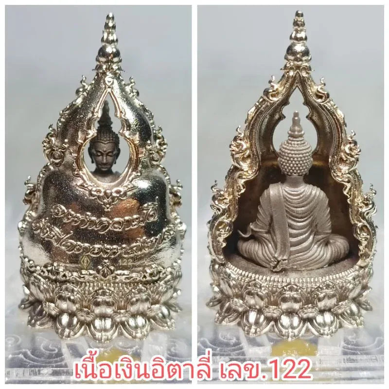 🔔 PHRA KRING NARUBODIN: THE SILENT BLESSING 👑 The Aura of Supreme Leadership: Align Your Destiny with the Golden Buddha of Strategic Victory Italian silver